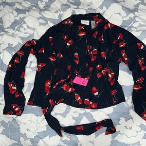 Liz Claiborne tie up top